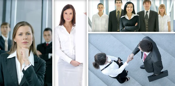 Business-Collage — Stockfoto