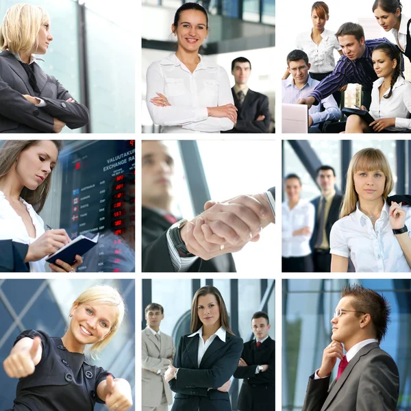 Business-Collage — Stockfoto