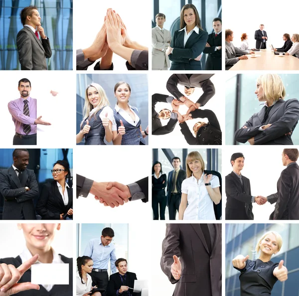 Business collage — Stock Photo, Image