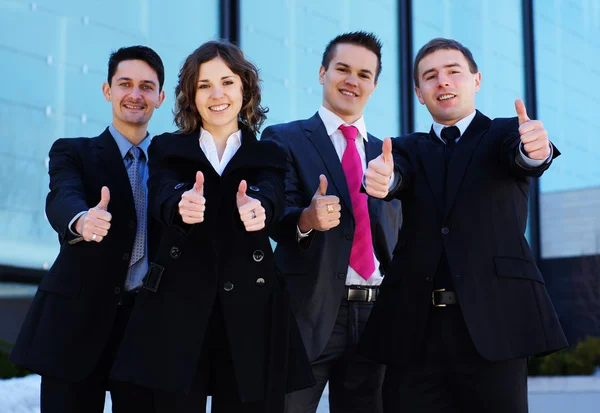 Equipe de negócios na rua — Fotografia de Stock