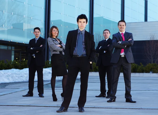 Equipe de negócios na rua — Fotografia de Stock