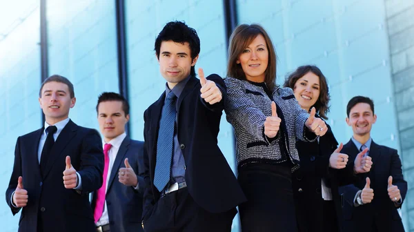 Equipe de negócios na rua — Fotografia de Stock