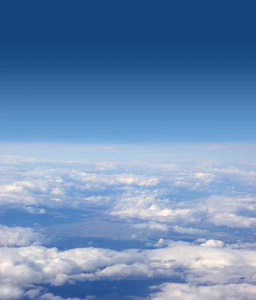 Vista aérea del cielo azul — Foto de Stock