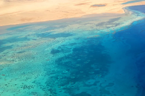 Воздушный вид на Красное море Стоковая Картинка