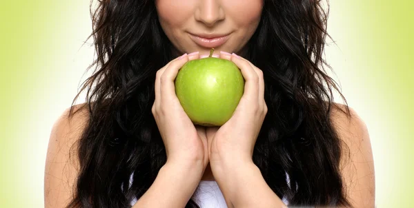 Portret van jonge en gezonde meisje — Stockfoto