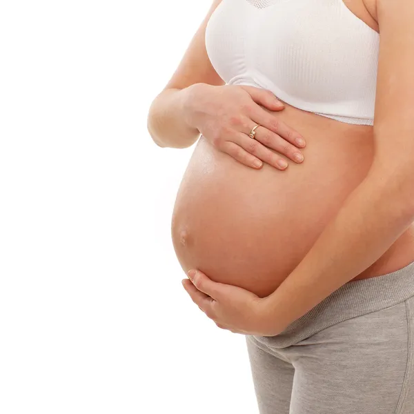 Pancia della donna incinta — Foto Stock