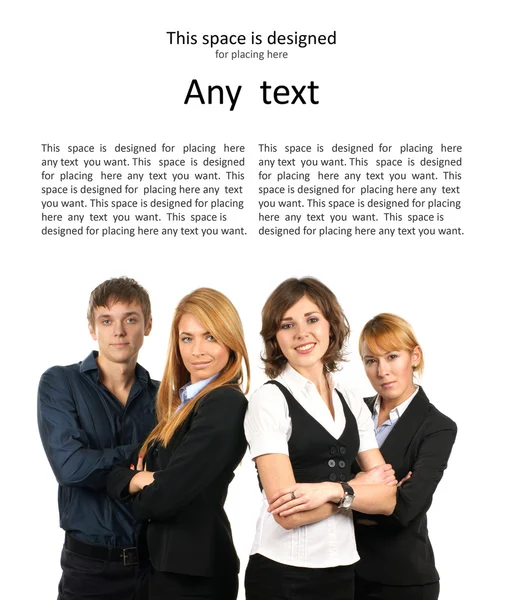 Group of young business — Stock Photo, Image