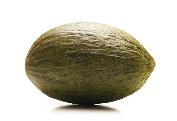 Ganze einzelne Piel de Sapo Melone auf weißem Hintergrund — Stockfoto