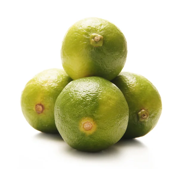 Limes isolated on white — Stock Photo, Image