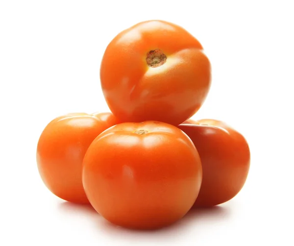 Tomatos isolated on white — Stock Photo, Image