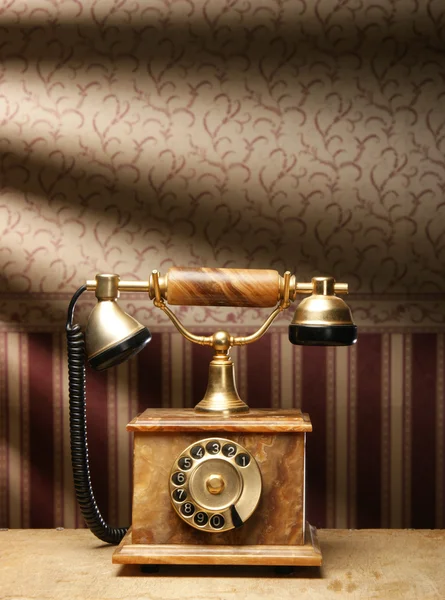 Vintage telefoon Stockafbeelding