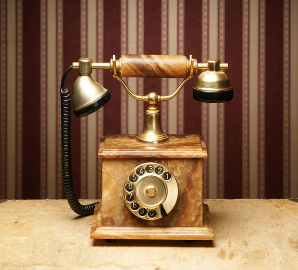 Vintage telefoon Rechtenvrije Stockfoto's