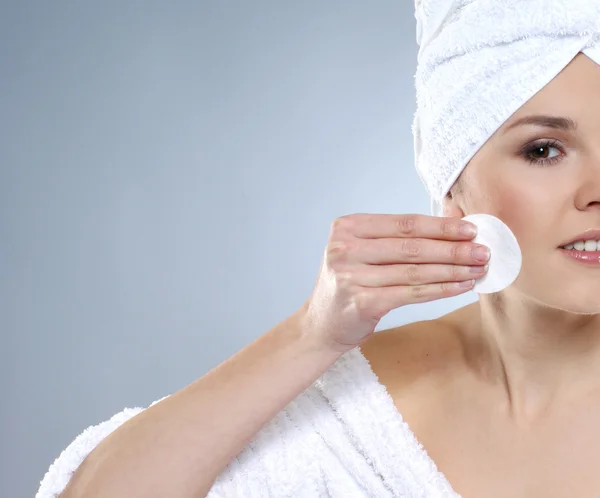 Young, healthy and beautiful woman getting spa treatment Stock Photo