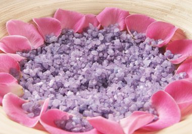 bazı güzel spa öğeleri renkli arka plan yaptı