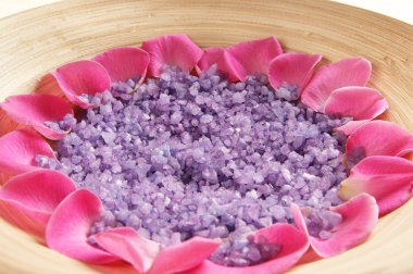 bazı güzel spa öğeleri renkli arka plan yaptı