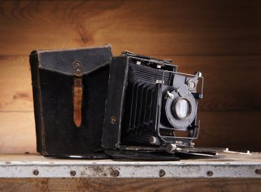 Ancient photo camera clipart