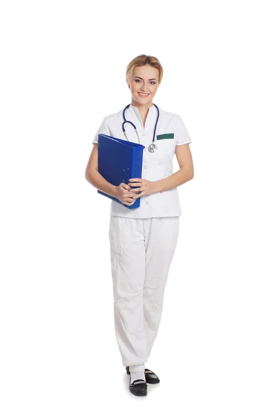 Unga attraktiva medicinsk arbetare — Stockfoto