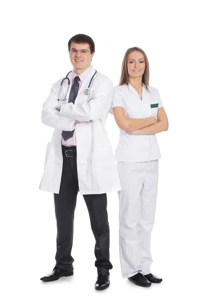 Team of young and smart medical workers — Stock Photo, Image