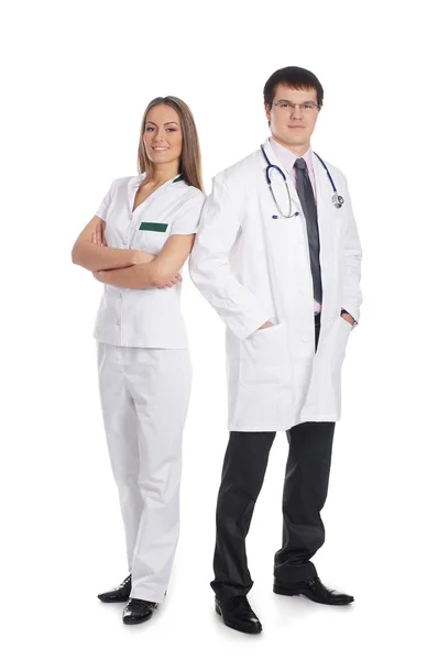 Team of young and smart medical workers — Stock Photo, Image