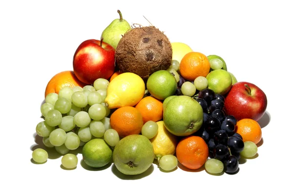 Plody izolované na bílém — Stock fotografie