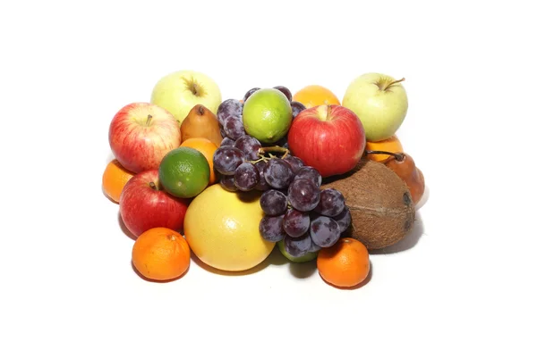 Frutti isolati su bianco — Foto Stock