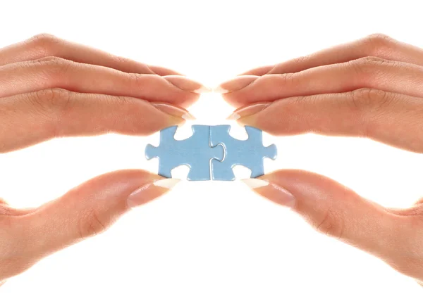 Puzzle connection — Stock Photo, Image