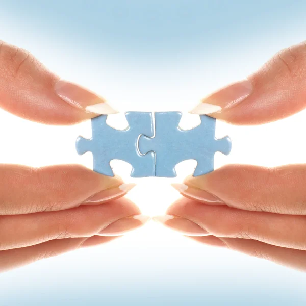 Puzzle connection — Stock Photo, Image