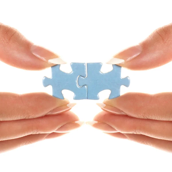 Puzzle connection — Stock Photo, Image