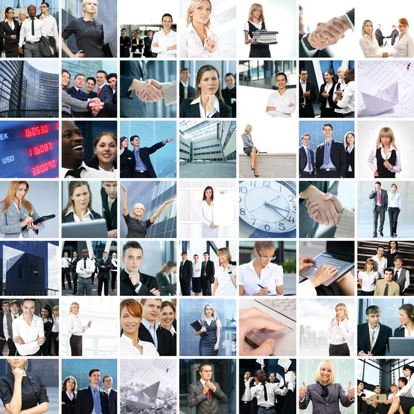 Great collage made of about 250 different business photos — Stock Photo, Image