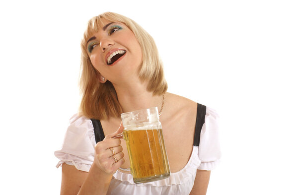 Attractive bavarian woman