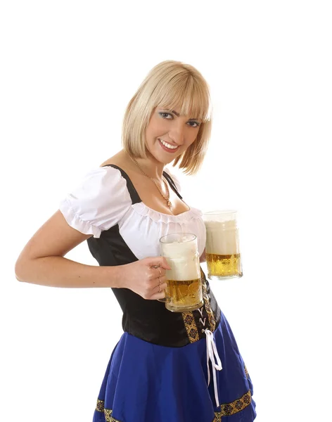 Attractive bavarian woman — Stock Photo, Image