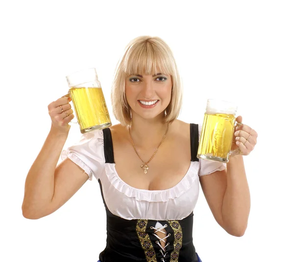 Attractive bavarian woman — Stock Photo, Image