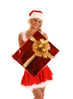 genç seksi Noel Baba ile büyük bir hediye