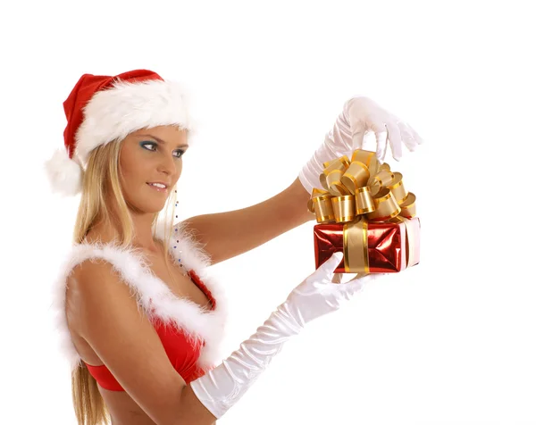 Junge sexy Weihnachtsmann — Stockfoto