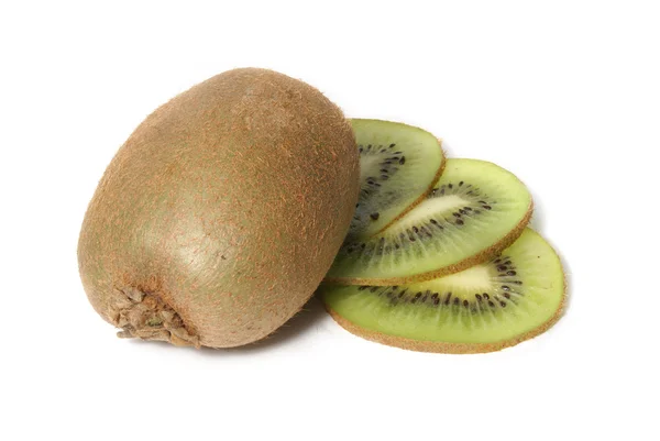 Kiwi fruits isolés sur blanc — Photo
