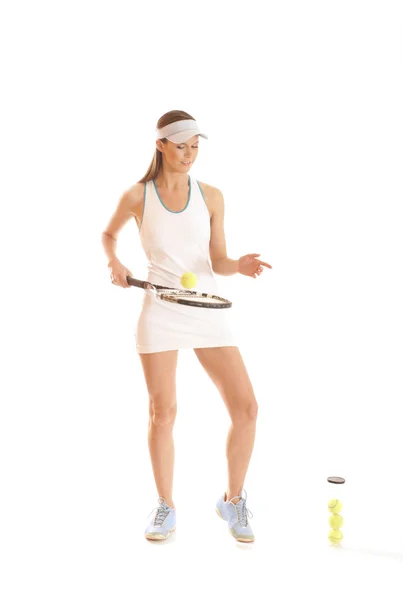 Jugador de tenis joven en forma —  Fotos de Stock