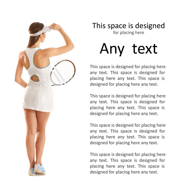 Young fit tennis player — Stock Photo, Image