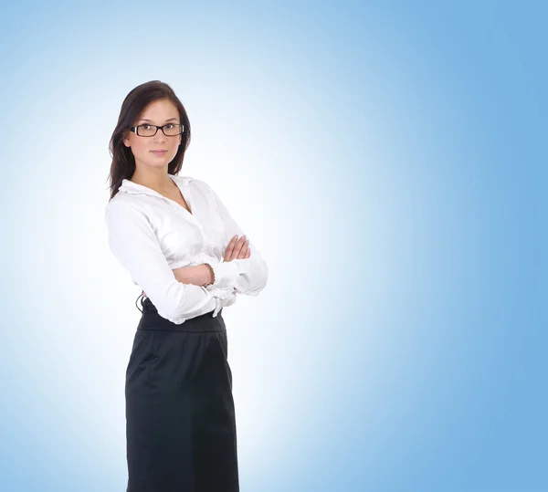 Joven atractiva mujer de negocios — Foto de Stock