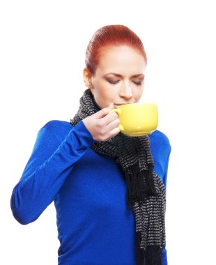çay fincan genç kadın