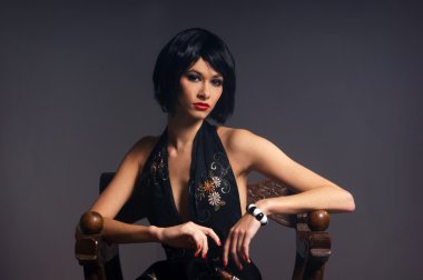retro tarzı moda portre