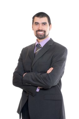 Beyaz üzerine izole iş adamı