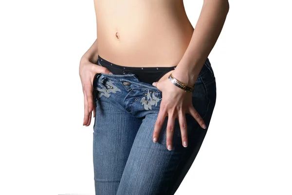 Belly of sexy woman — Stock Photo, Image