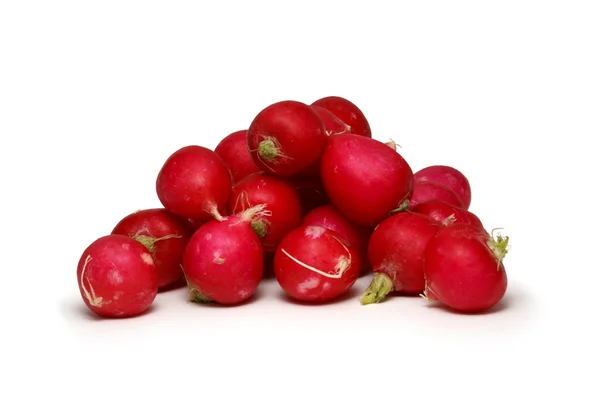 Red tasty radish isolated on white — Stock Photo, Image