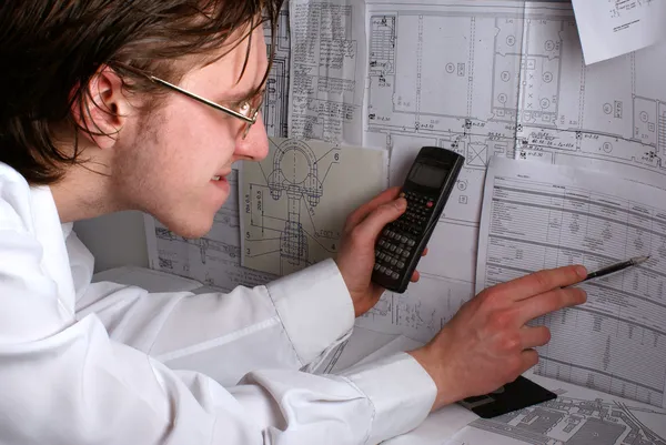 Young smart scientist — Stock Photo, Image