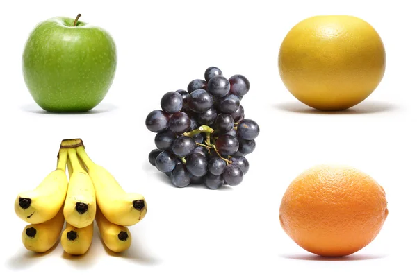 Fruits isolated on white — Stock Photo, Image