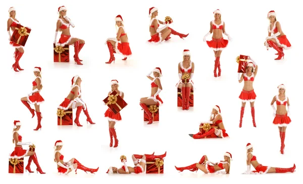 Set sexy santas — Stockfoto