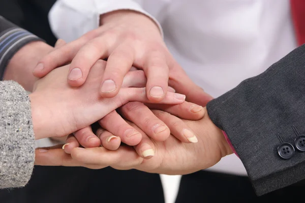 Skupina handshake — Stock fotografie