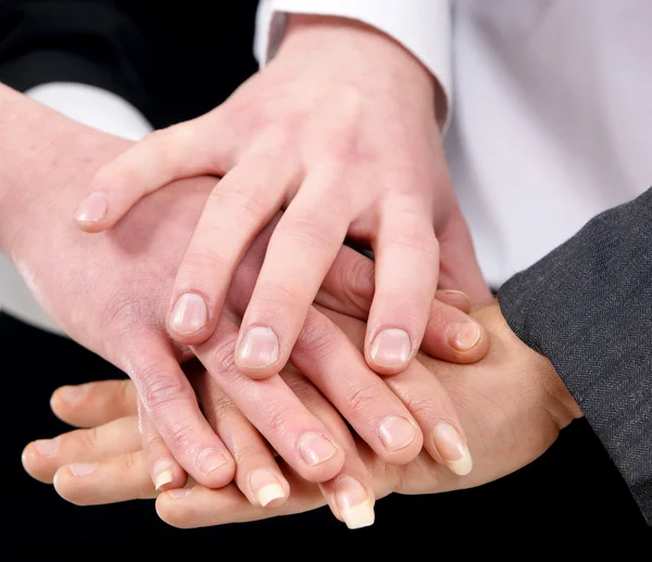 Grupp handslag — Stockfoto