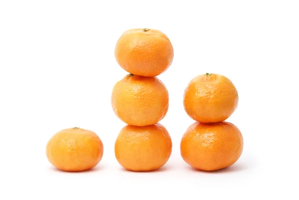 Tangerinas doces amarelas e laranjas — Fotografia de Stock