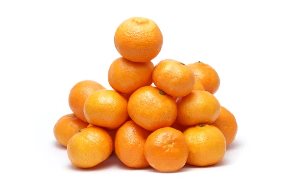 Žluté sladké mandarinky a pomeranče — Stock fotografie